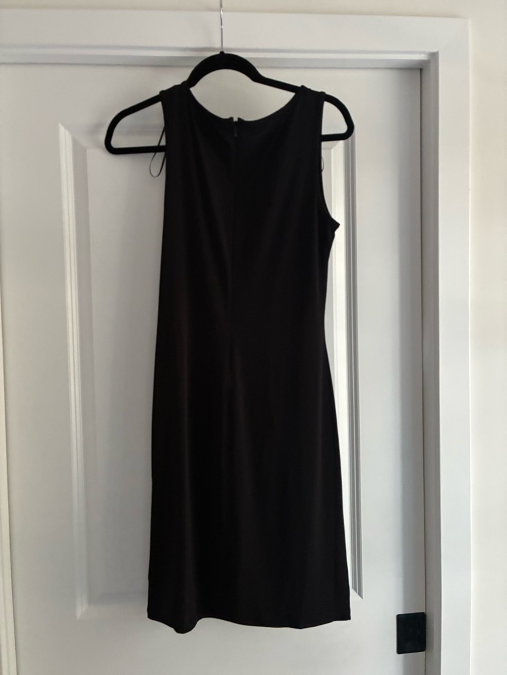 Michael Kors Black Sleeveless Midi Sheath Dress- size M - Picture 3 of 5